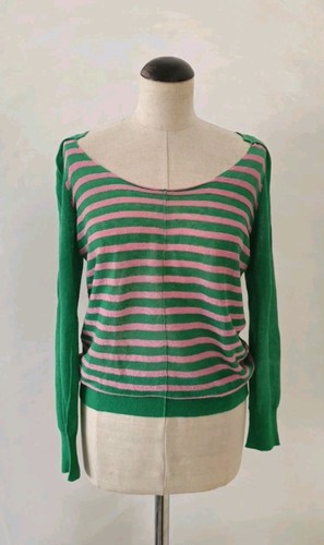 Gestreifter leinen pulli - gestreifter, ✪