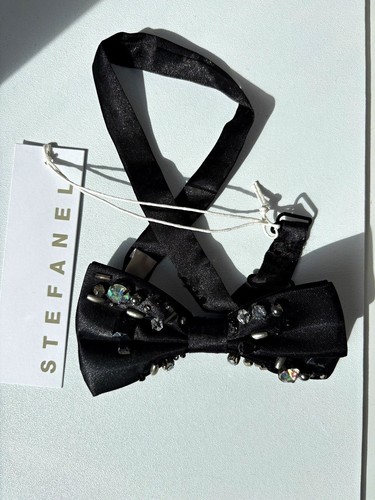 Stefanel fliege unisex schwarz - stefanel,