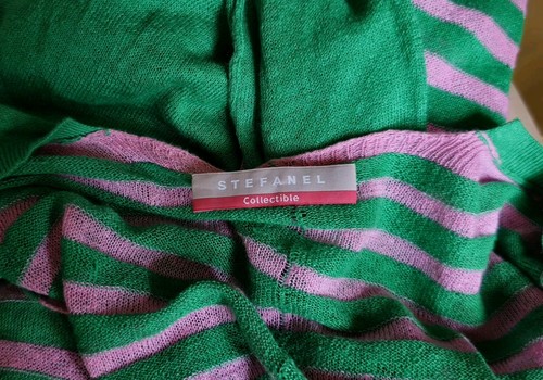 Gestreifter leinen pulli - gestreifter,