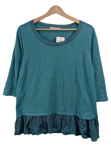Stefanel damen pullover petrol - pullover,